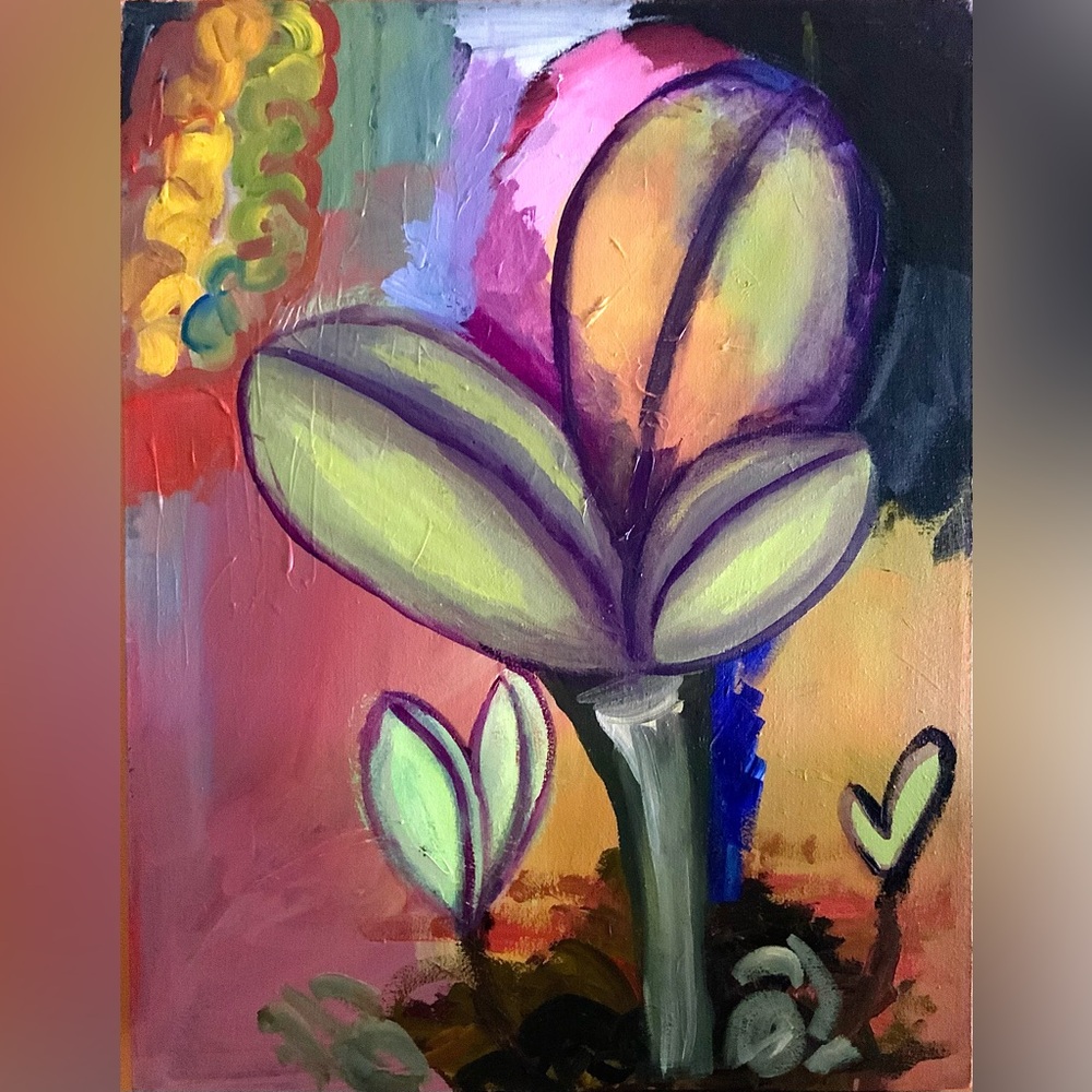 Abstract Botanical Art Painting